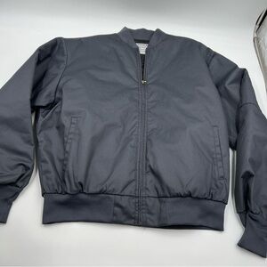 Aramark Quilt Lined Industrial Work bomber Jacket. Size 1XLR. Grey.